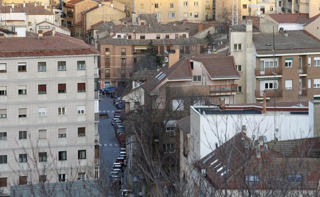 Edificios en el barrio de San Millán de la capital segoviana.