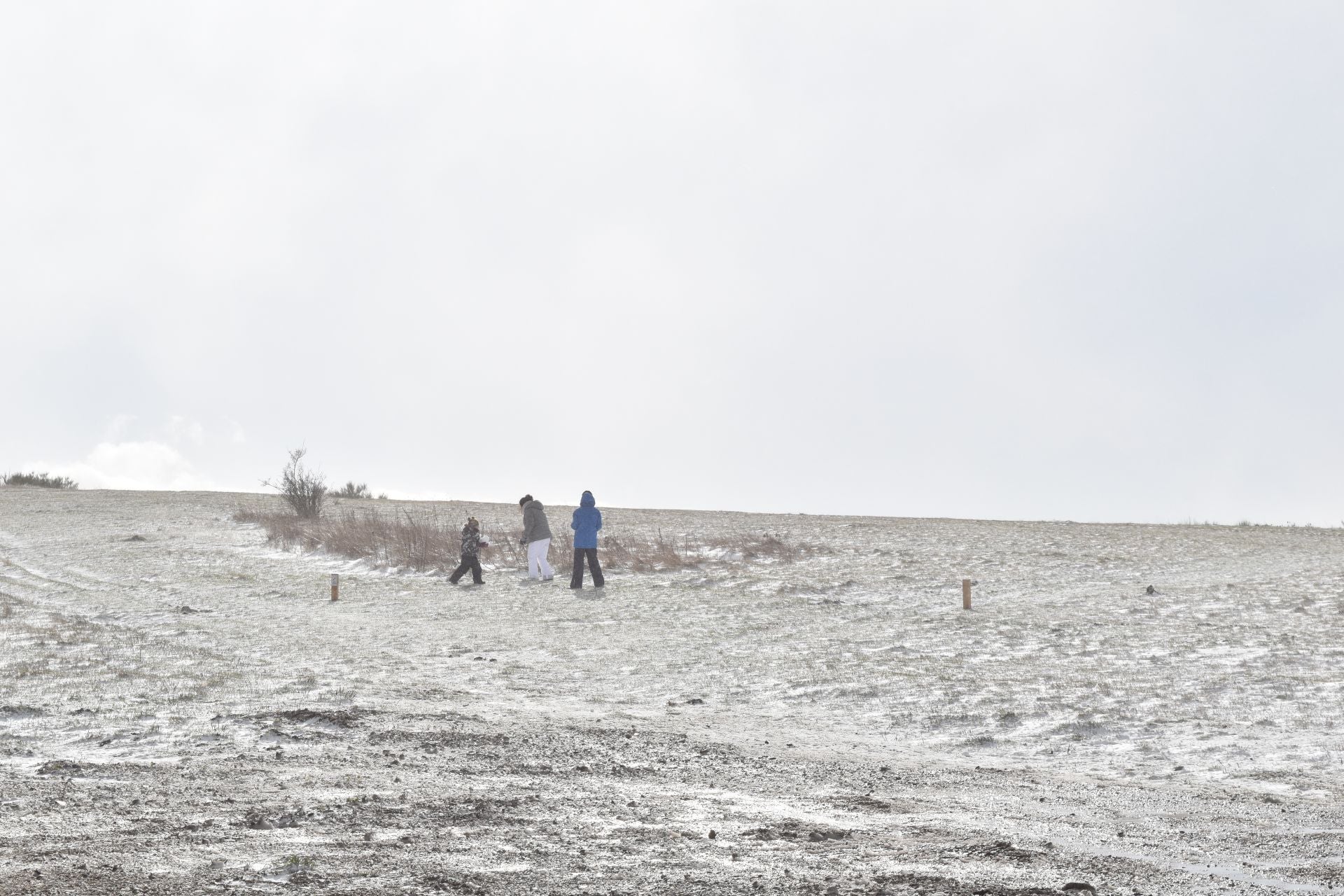 El norte de Palencia se tiñe de blanco