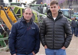 Gonzalo Ajo, de 29 años, y José Carlos Cáceres, de 28 años, trabajadores del campo.