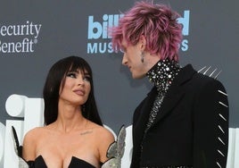 Megan Fox y el rapero Machine Gun Kelly.