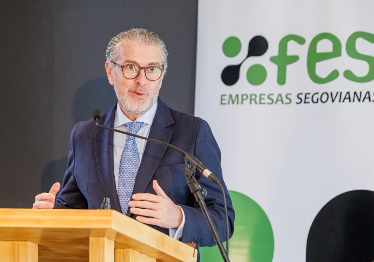 Andrés Ortega, presidente de la Federación Empresarial Segoviana (Fes).