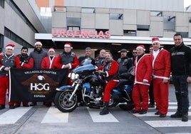 Los miembros del H. O. G. Valladolid Chapter, en el Clínico.