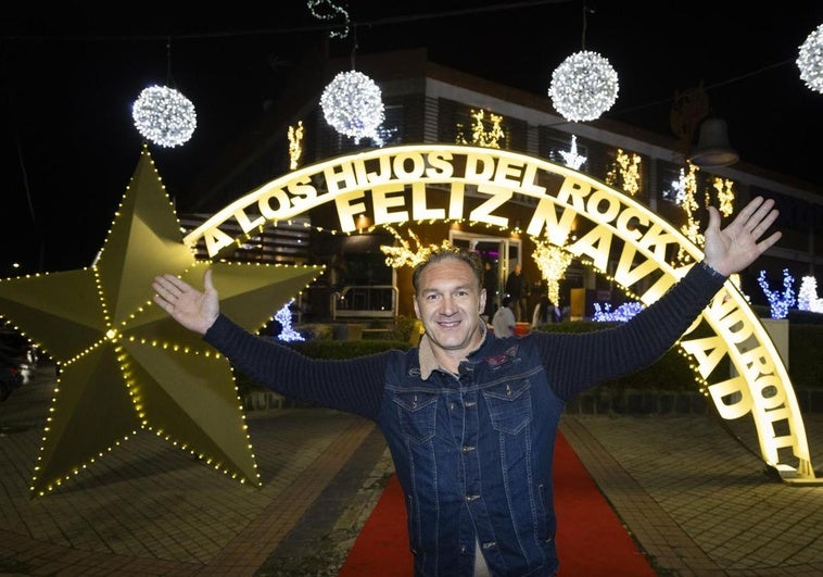 Bar La Herrería, en el polígono de San Cristóbal, con su original felicitación.