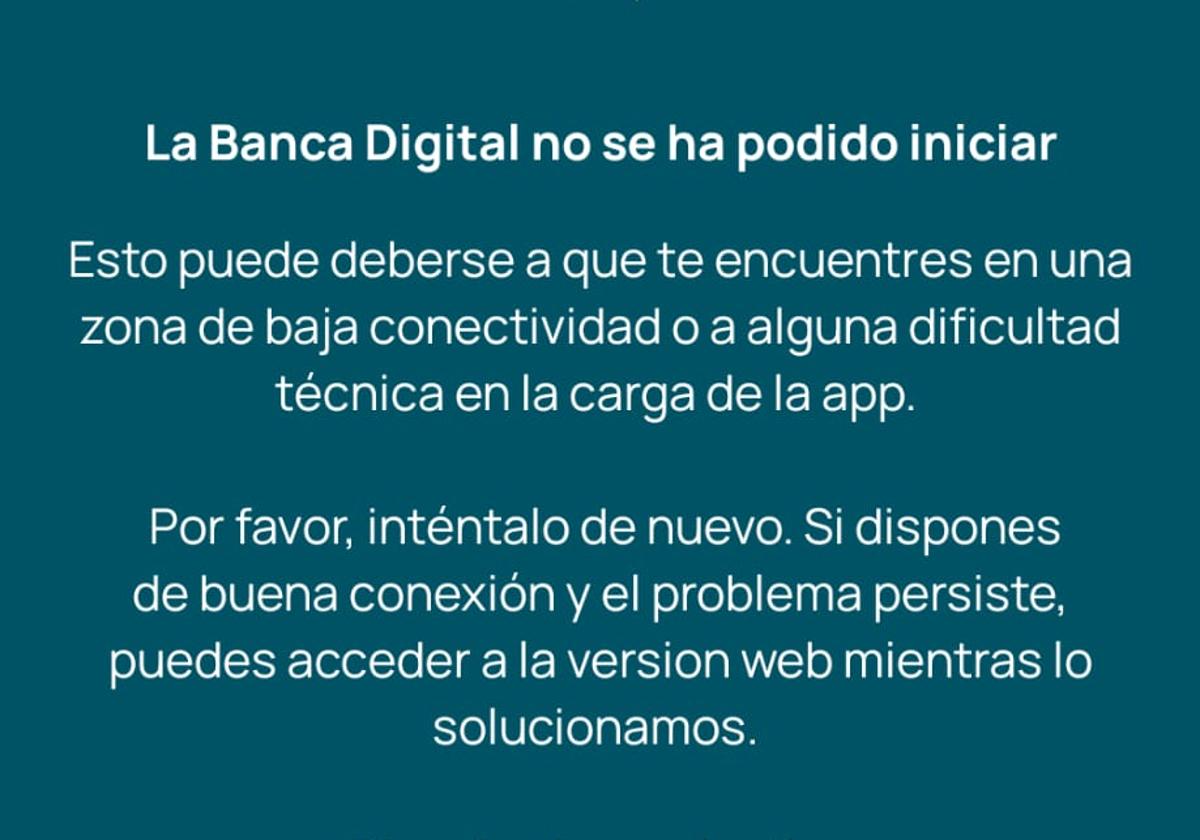 Caídas la banca digital y los servicios de pago de Unicaja