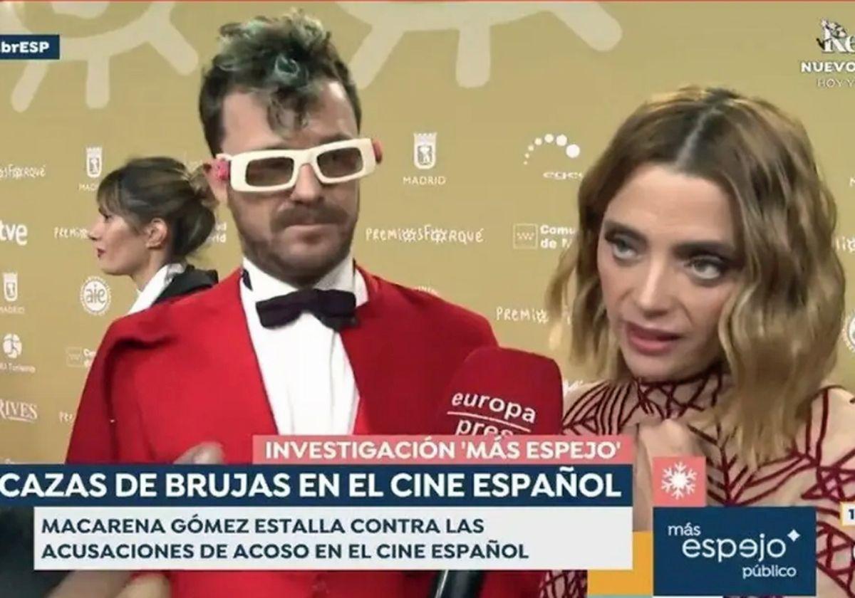 Macarena Gómez y su marido, Aldo Comas, en la gala de los Premios Forqué.