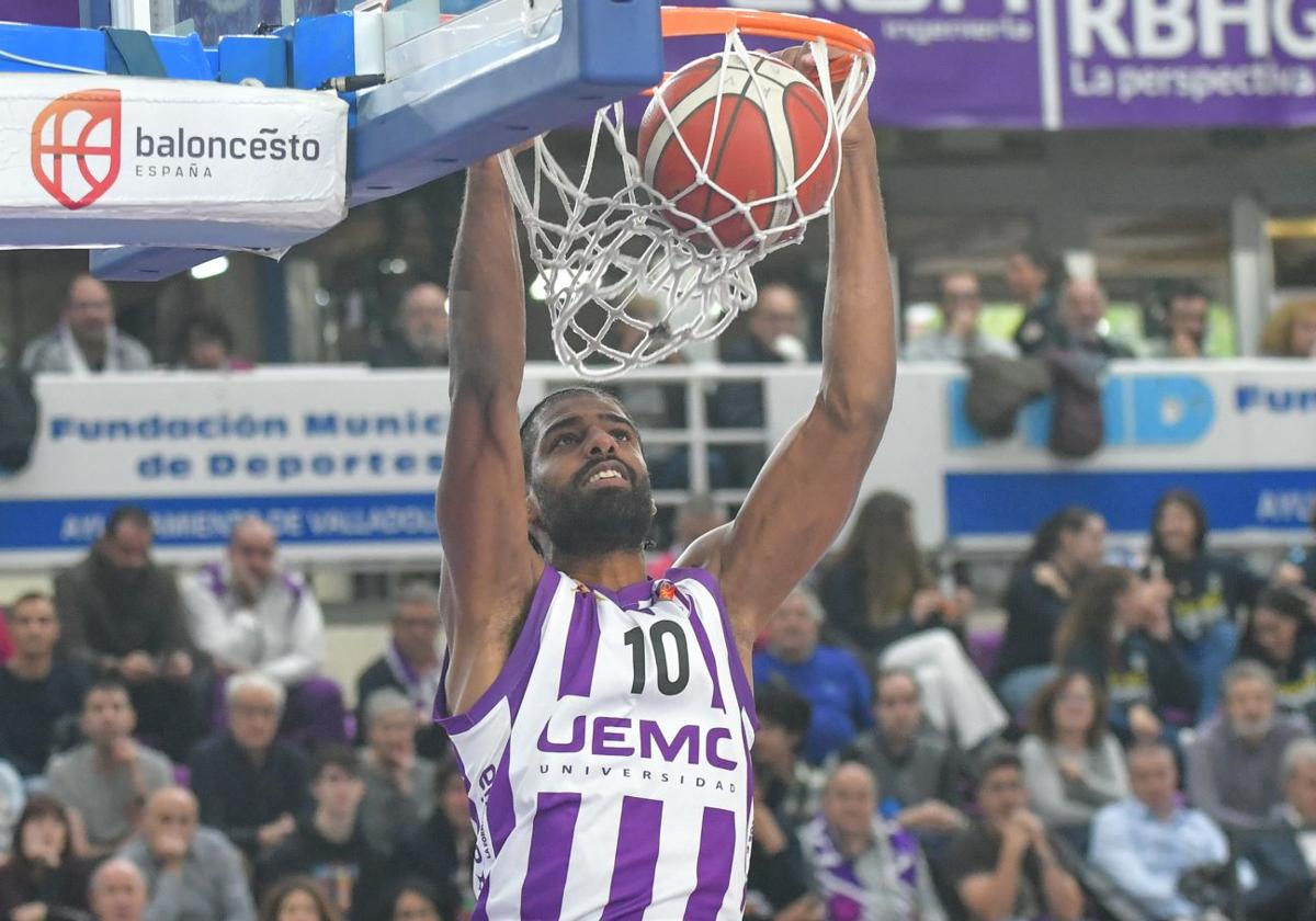 Lucas N'Guessan, en su etapa como jugador del UEMC Valladolid.