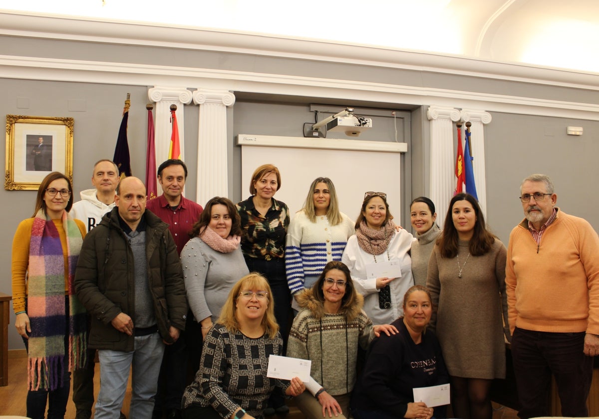 Jurado de la Muestra Escolar de Belenes y galardonados