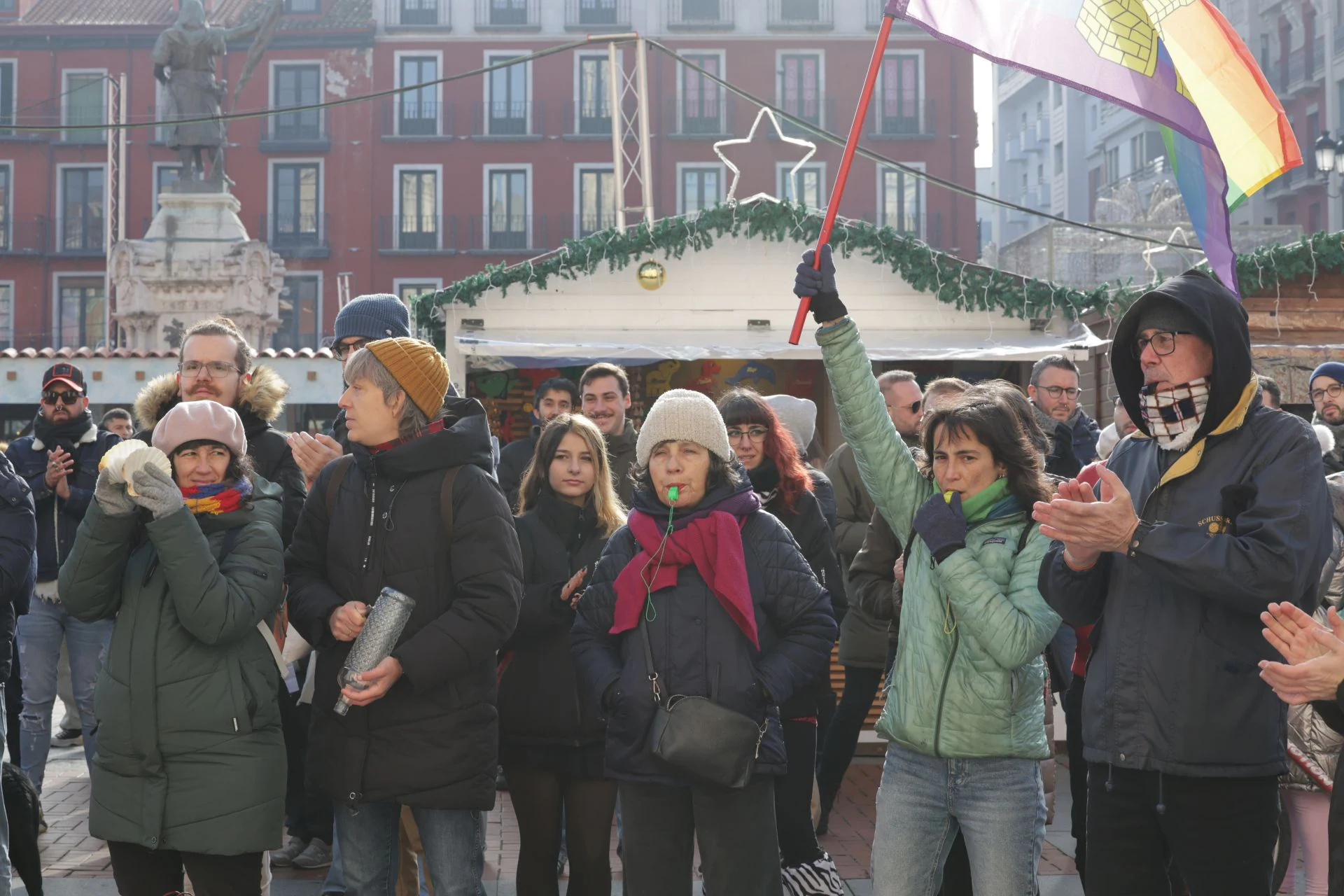 La protesta contra las agresiones homófobas, en imágenes