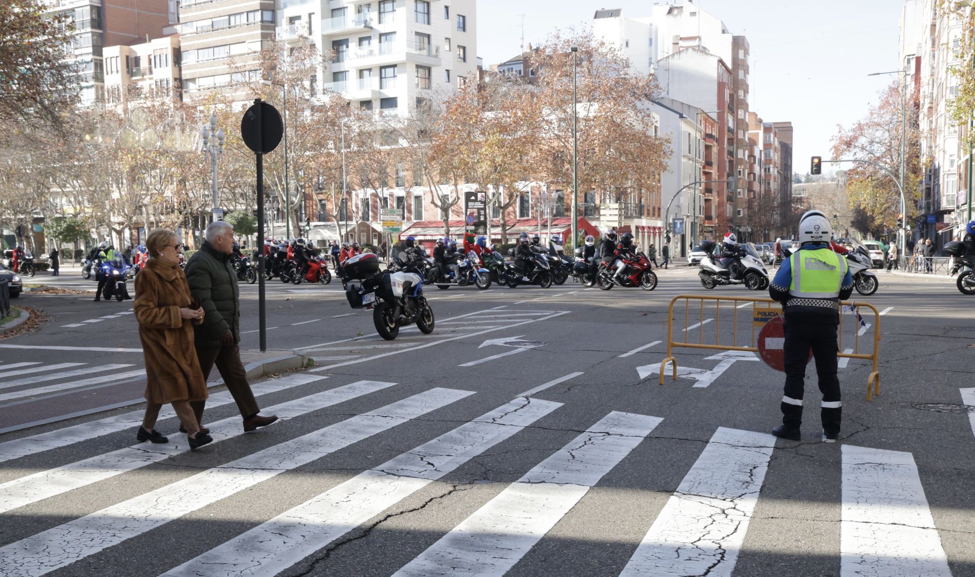 La &#039;papanoelada&#039; motera de Valladolid, en imágenes