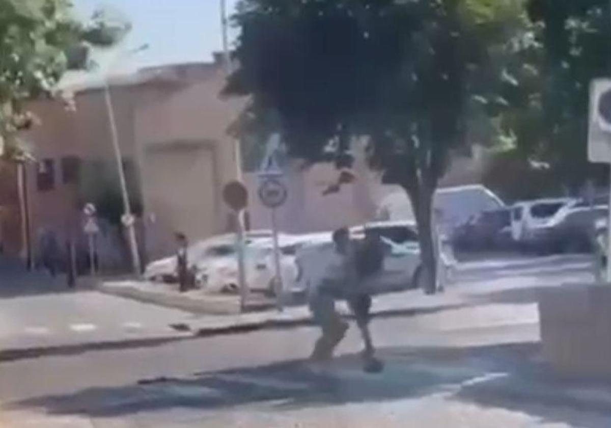 Un momento de una pelea registrada este año en Medina del Campo.