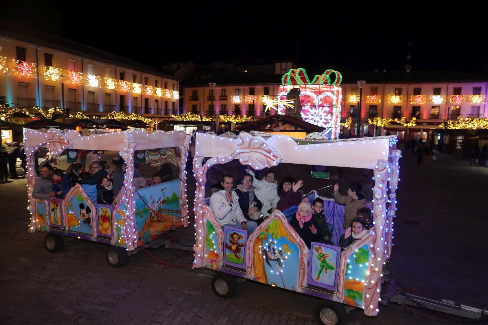 Papa Noel visita anticipadamente Palencia