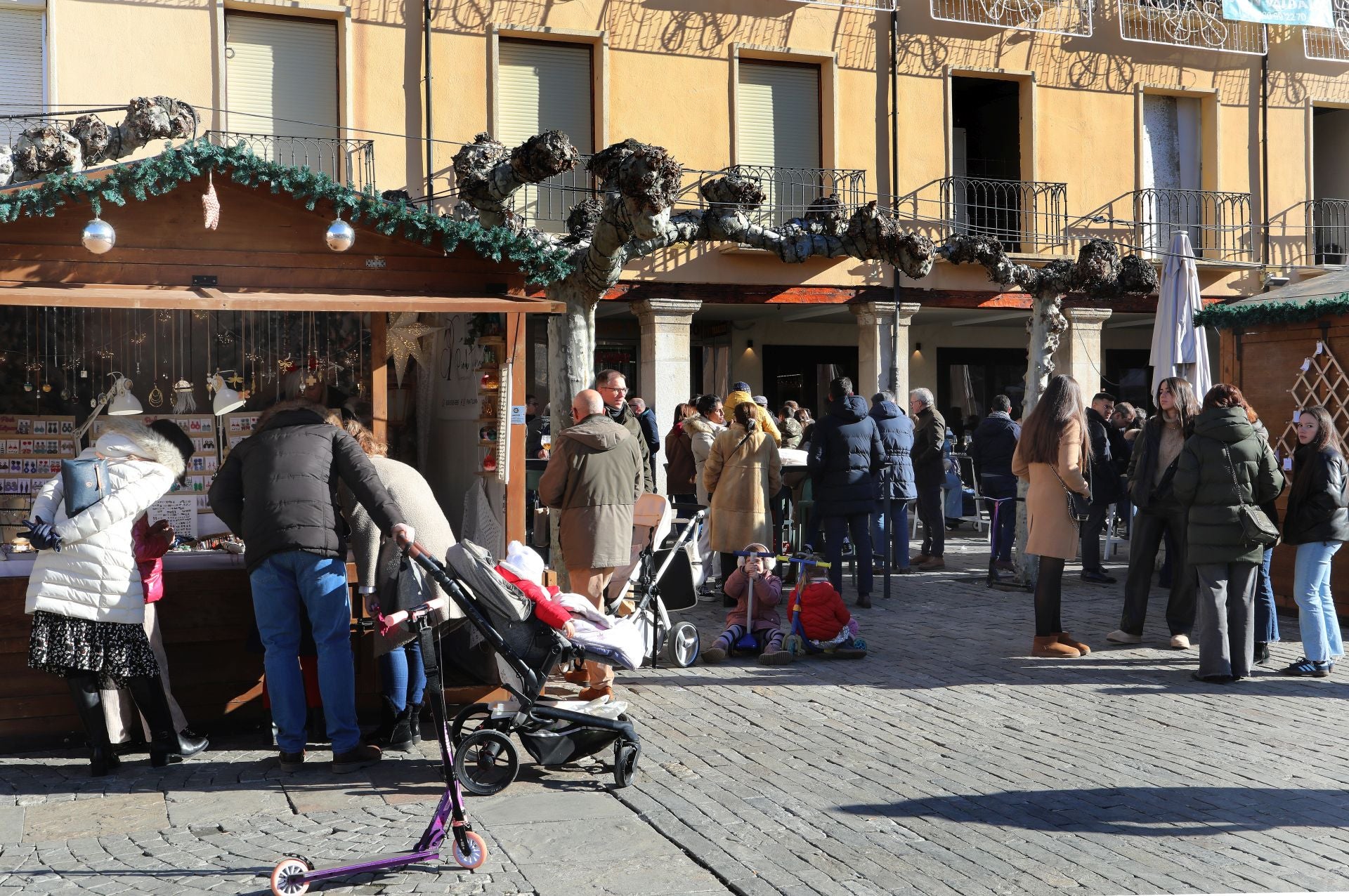 Papa Noel visita anticipadamente Palencia