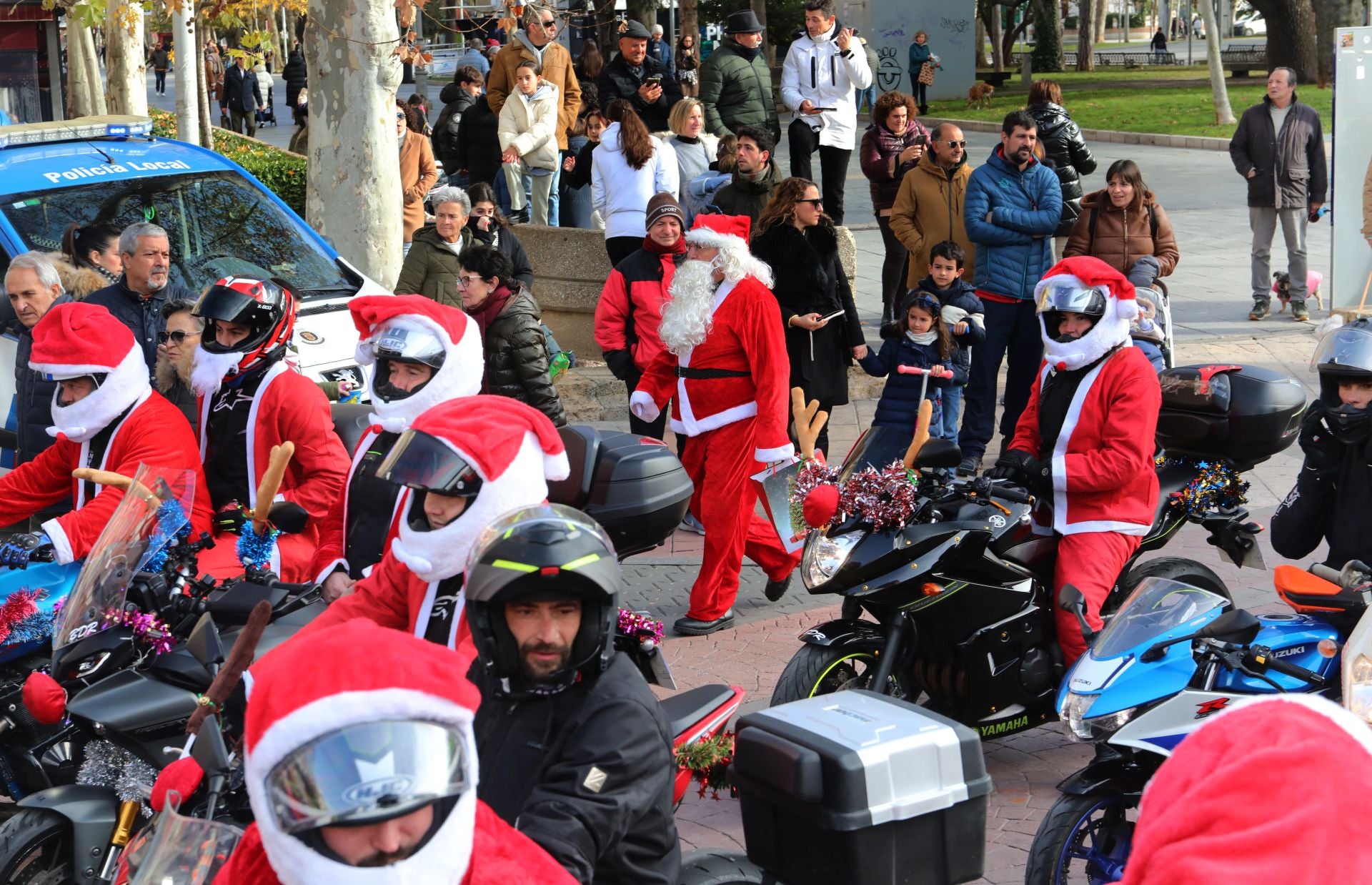 Papa Noel visita anticipadamente Palencia