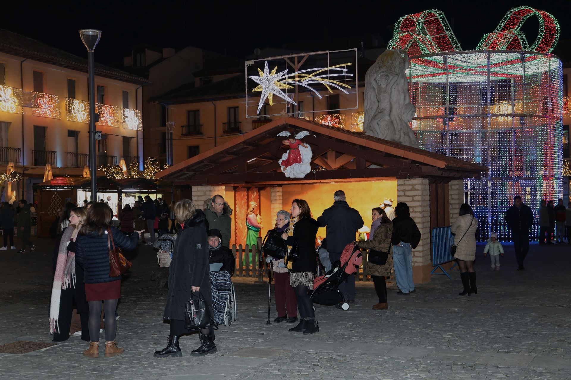 Papa Noel visita anticipadamente Palencia