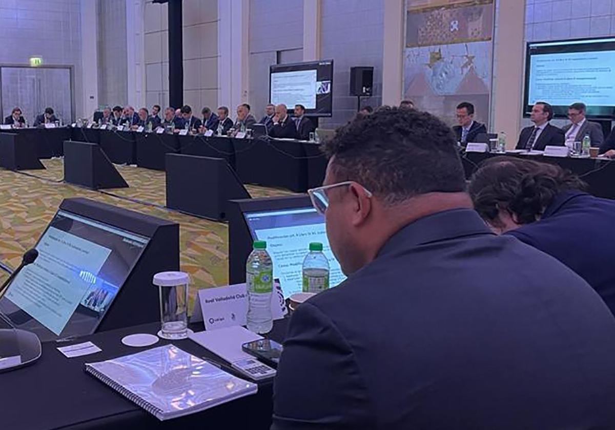 El presidente del Real Valladolid, Ronaldo Nazário, durante una asamblea de LaLiga en Dubái en una imagen de diciembre de 2022.