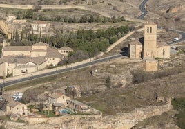 Vista de los terrenos situados entre el barrio de San Marcos y la iglesia de la Vera Cruz.