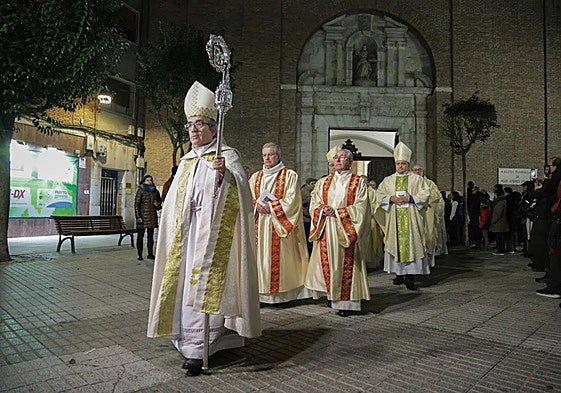 Una procesión abre desde San Andrés el Jubileo Ordinario en Valladolid