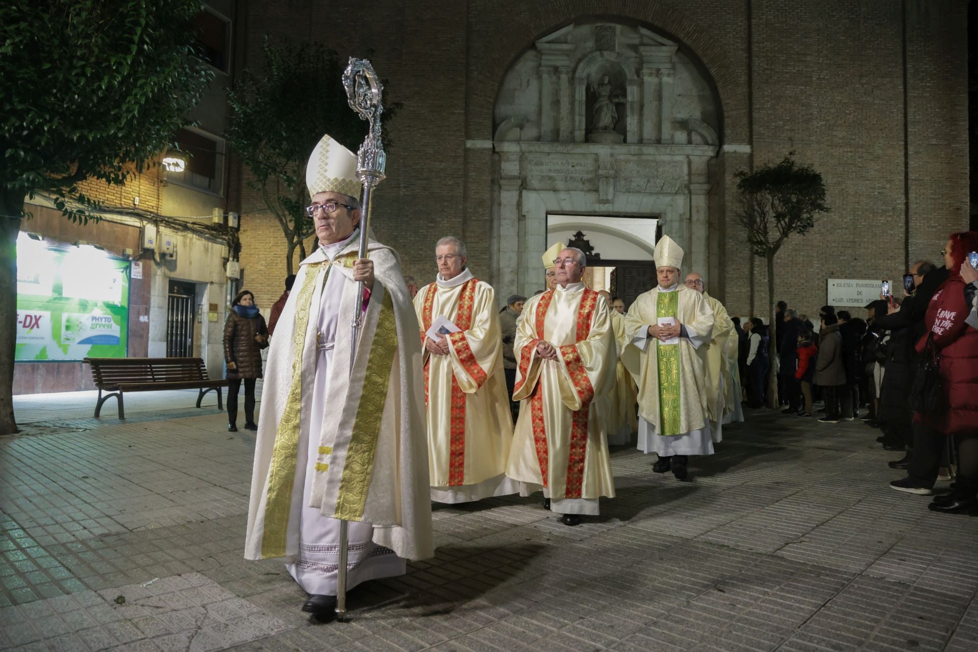 Las imágenes de la procesión del año Santo entre San Andrés y el Santuario