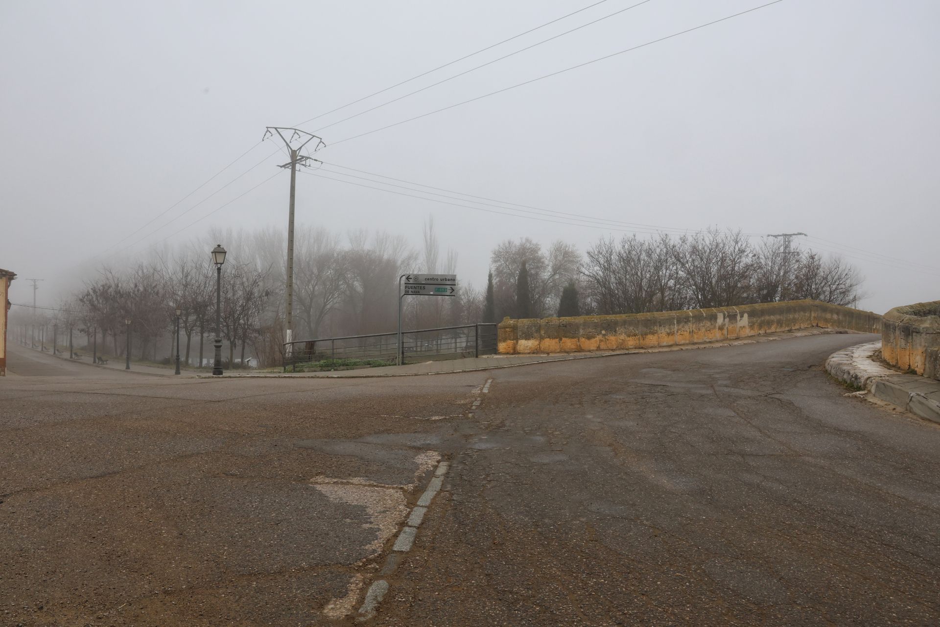 Niebla para despedir el año en Palencia