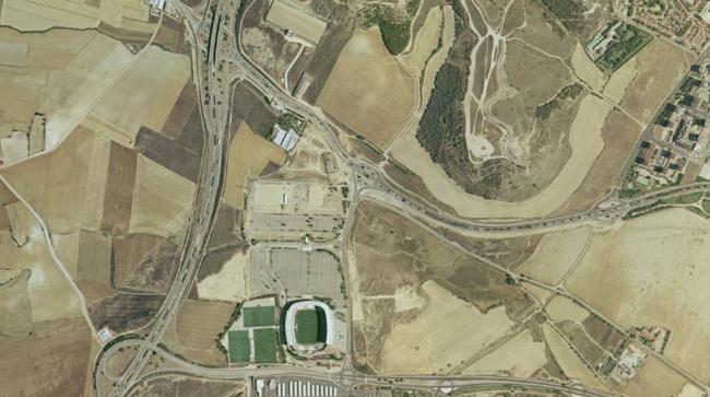 Imagen antes - Estadio José Zorrilla, parque de las Contiendas y Villa de Prado.
