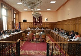 Pleno del Ayuntamiento de Palencia.