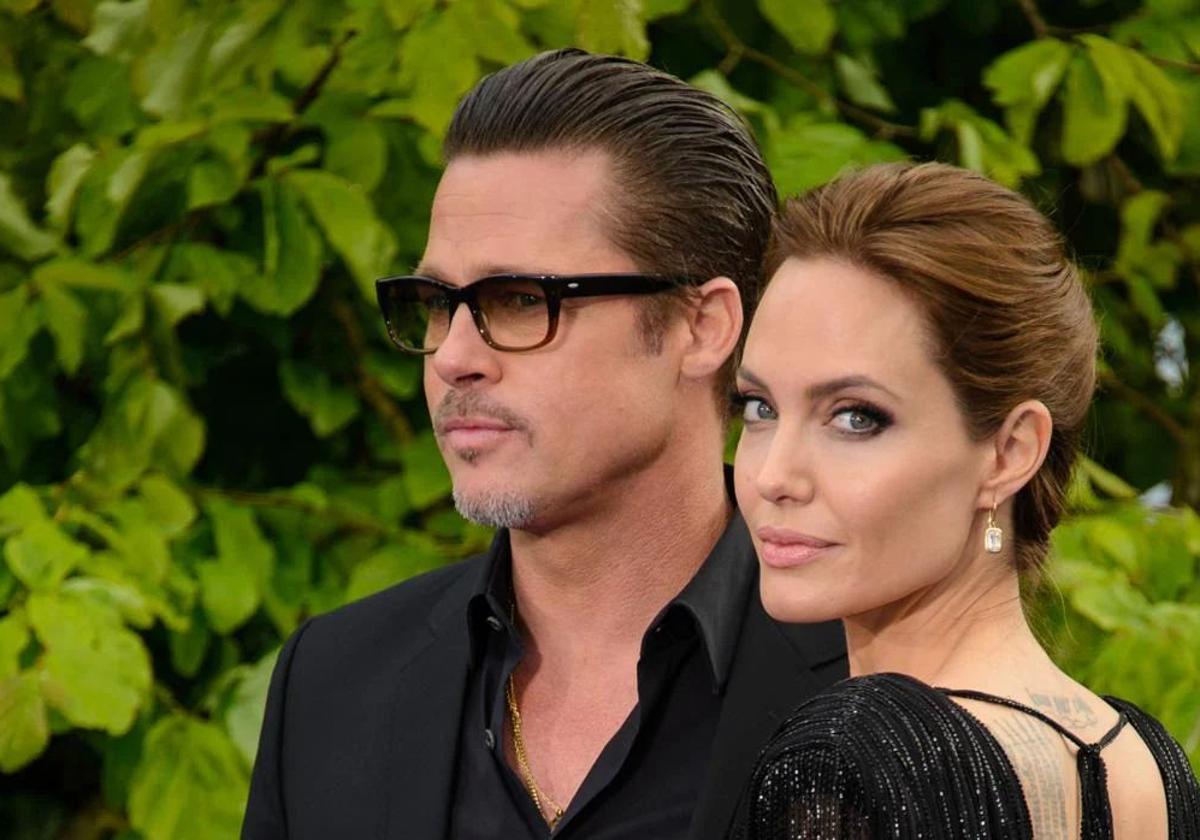 Brad Pitt y Angelina Jolie, en 2014, durante un evento en Londres.