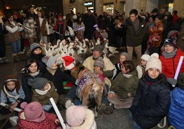 Cabalgata de Reyes del año pasado con las ocas de Miguelín.