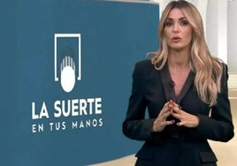 Blanca Benlloch, presentadora que da los números de los sorteos de Loterías en TVE