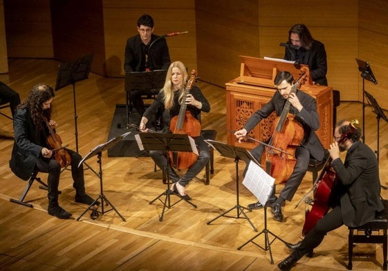 Accademia del Piacere, durante un concierto.