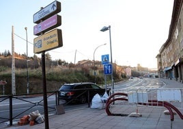 Instalación del sistema de cámaras en la avenida Vía Roma.