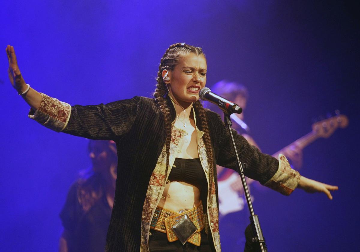 Isabel Aaiún durante un concierto en Segovia el año pasado.