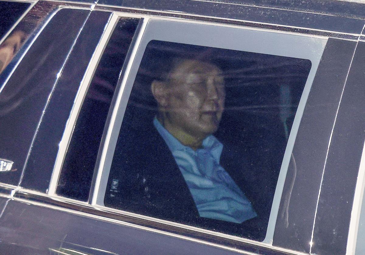 El presidente Yoon Suk-yeol, tras su detención.