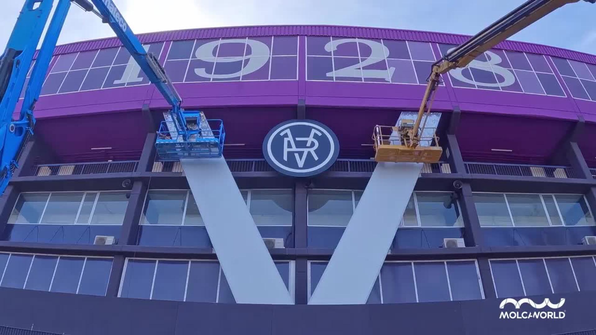 Timelapse del arreglo del estadio del Real Valladolid