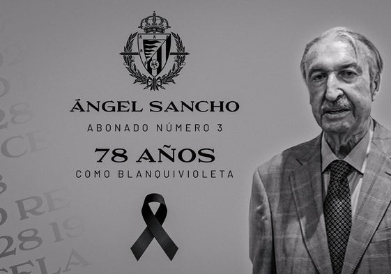 Ángel Sancho, en una imagen publicada por el Real Valladolid en su web