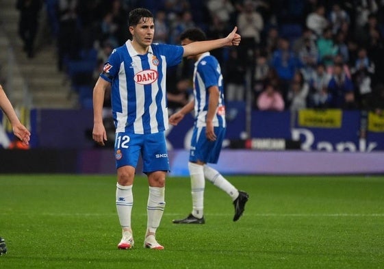 Tejero, durante un partido esta temporada.