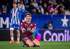 Stanko Juric, durante el último Espanyol-Real Valladolid.