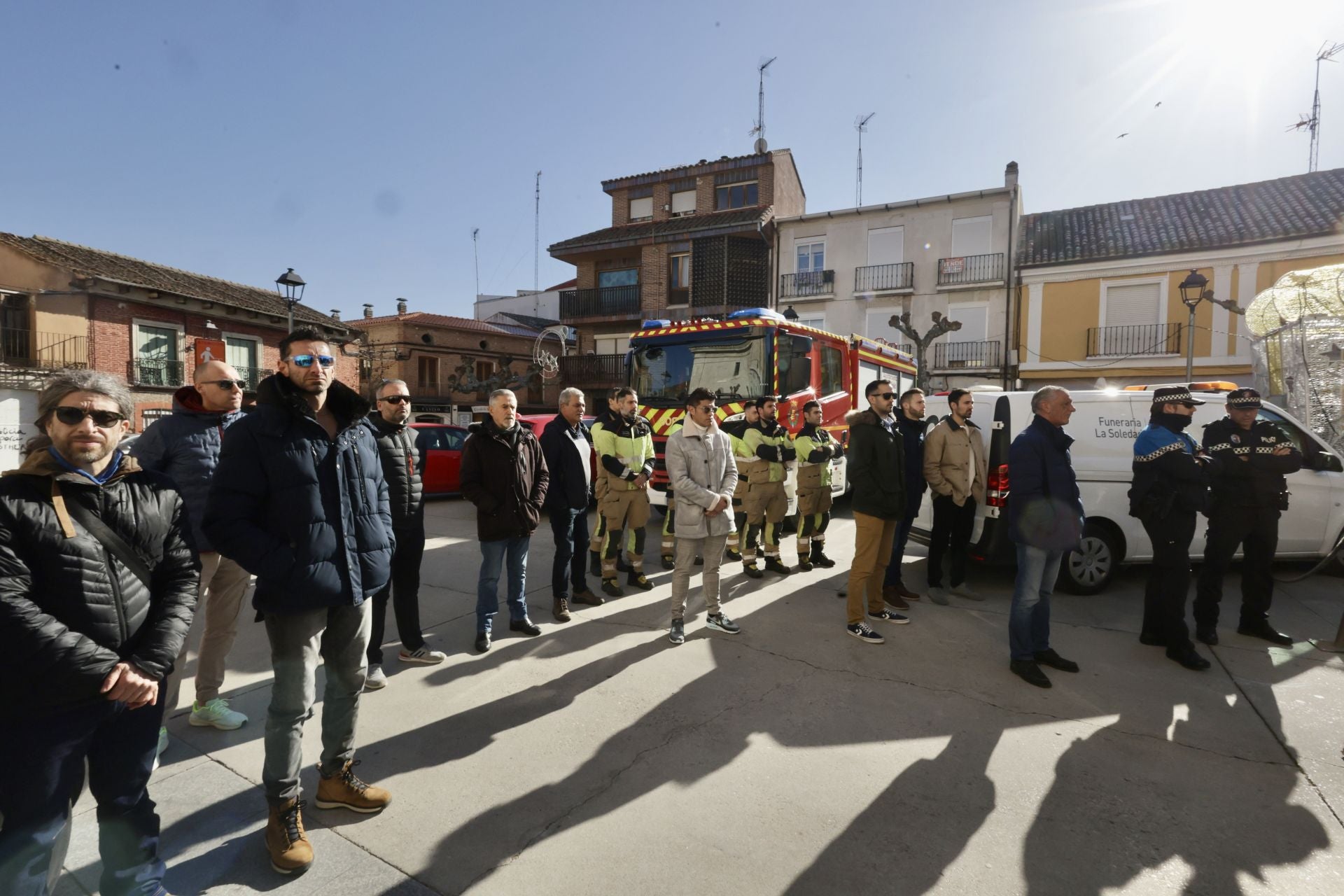 Funeral en Tudela de Duero por el bombero fallecido en acto de servicio en Fompedraza