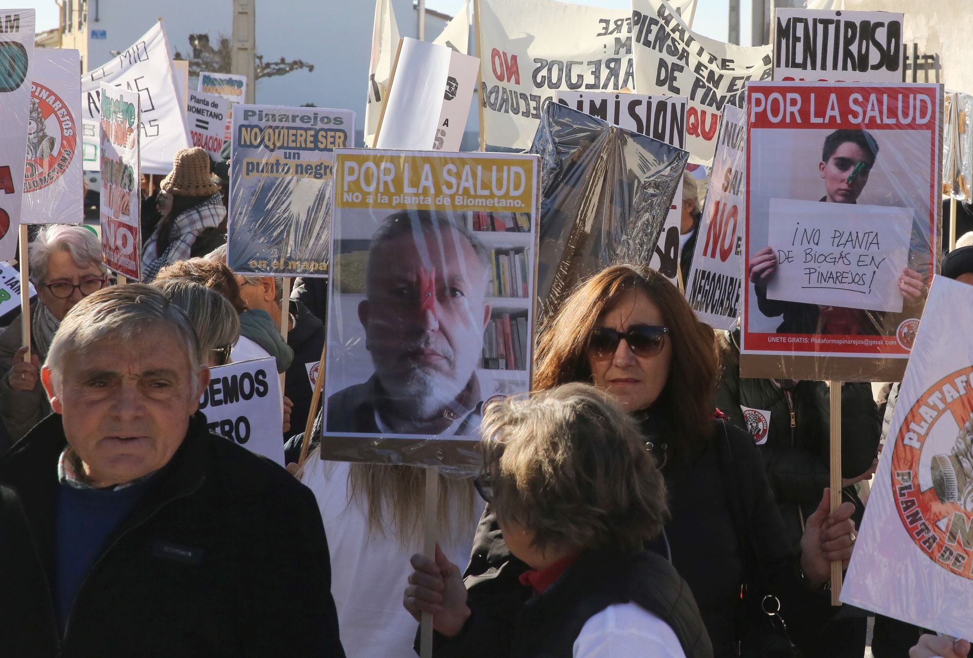 La manifestación de Pinarejos, en imágenes