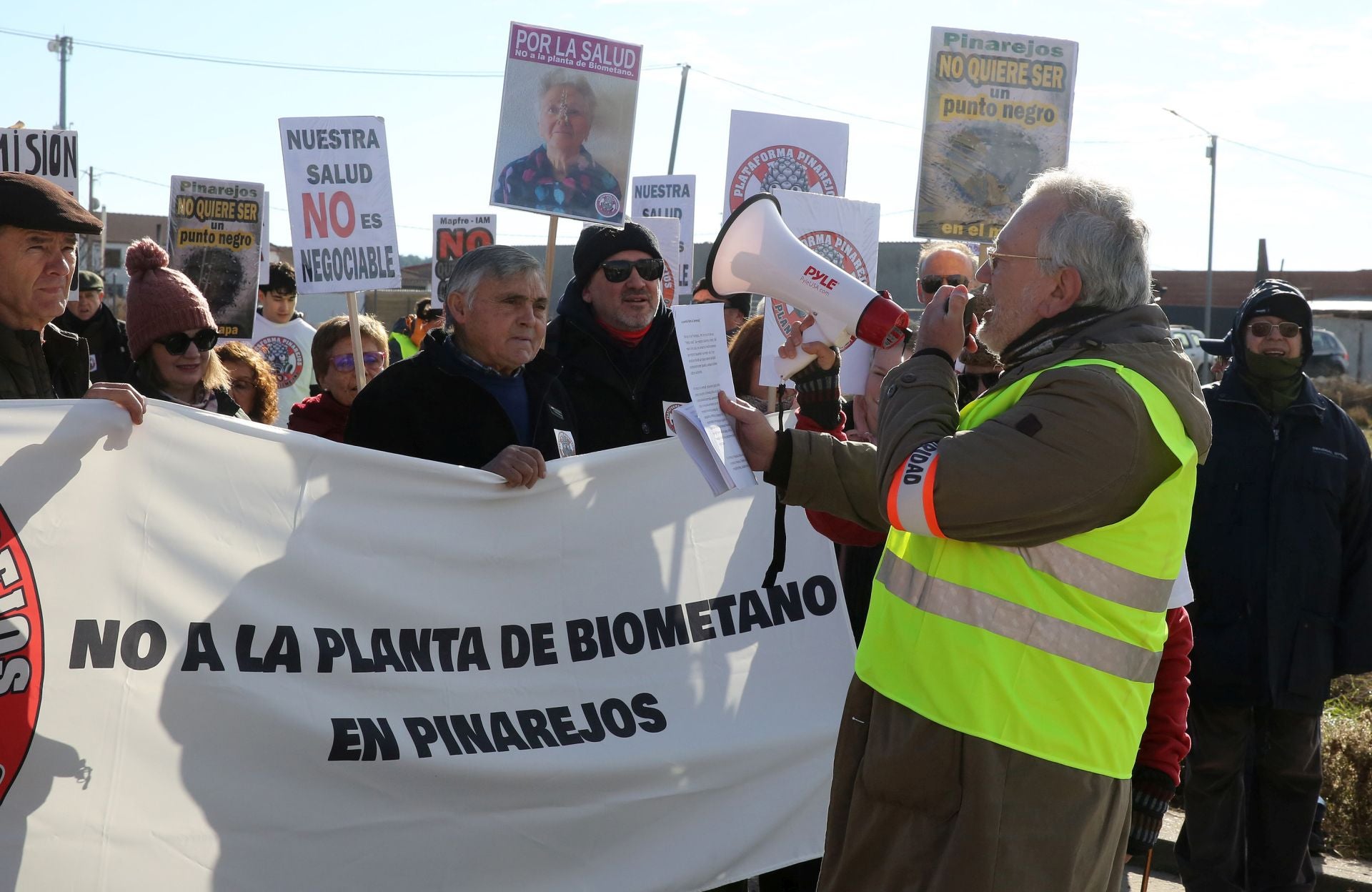 La manifestación de Pinarejos, en imágenes