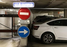 Planta de residentes del aparcamiento de la plaza de España.