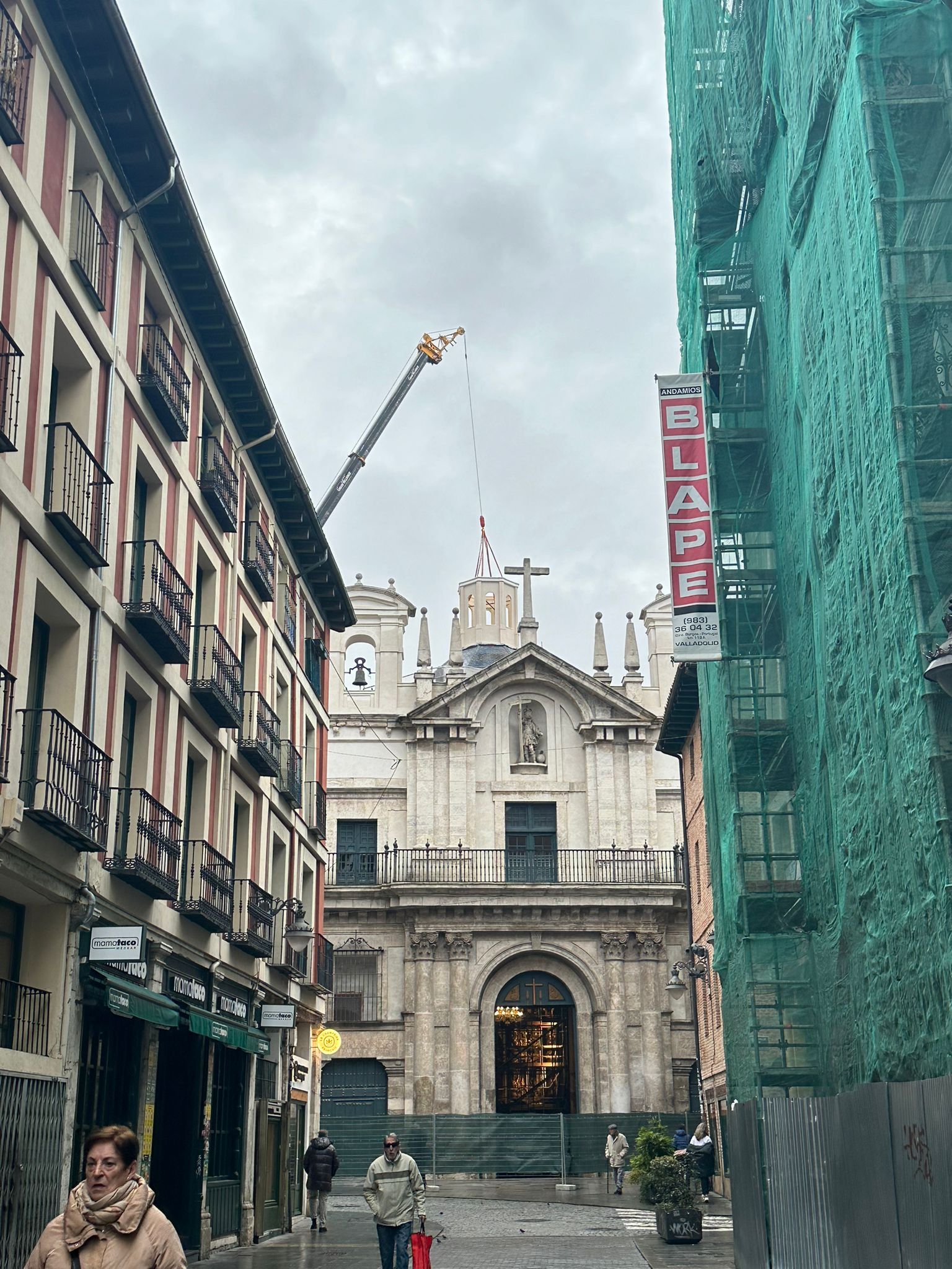 La restauración de la cúpula de la iglesia de la Vera Cruz en imágenes