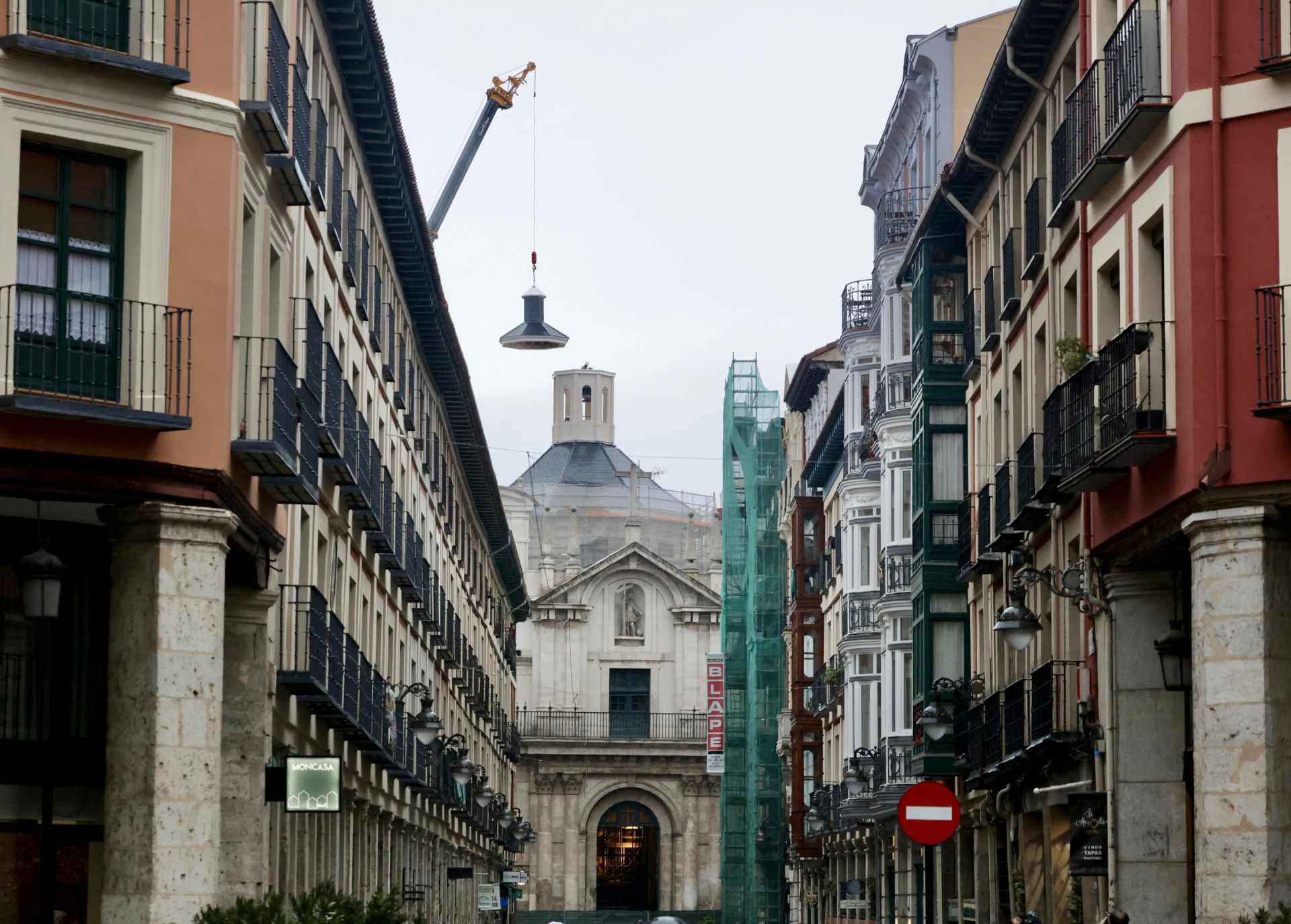 La restauración de la cúpula de la iglesia de la Vera Cruz en imágenes