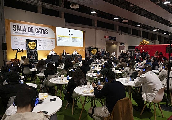 Cata promovida por Tierra de Sabor en la pasada edición de Madrid Fusión en la que se maridaron quesos y vinos.