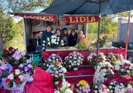 Puesto de Flores Lidia en el Cementerio del Carmen.