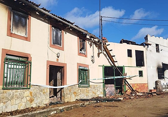 Viviendas con locales afectadas por el incendio.