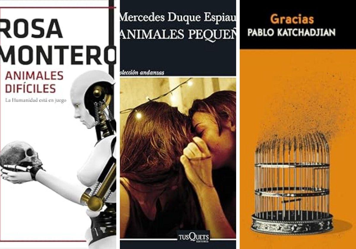 Portadas de los tres libros recomendados de la semana.