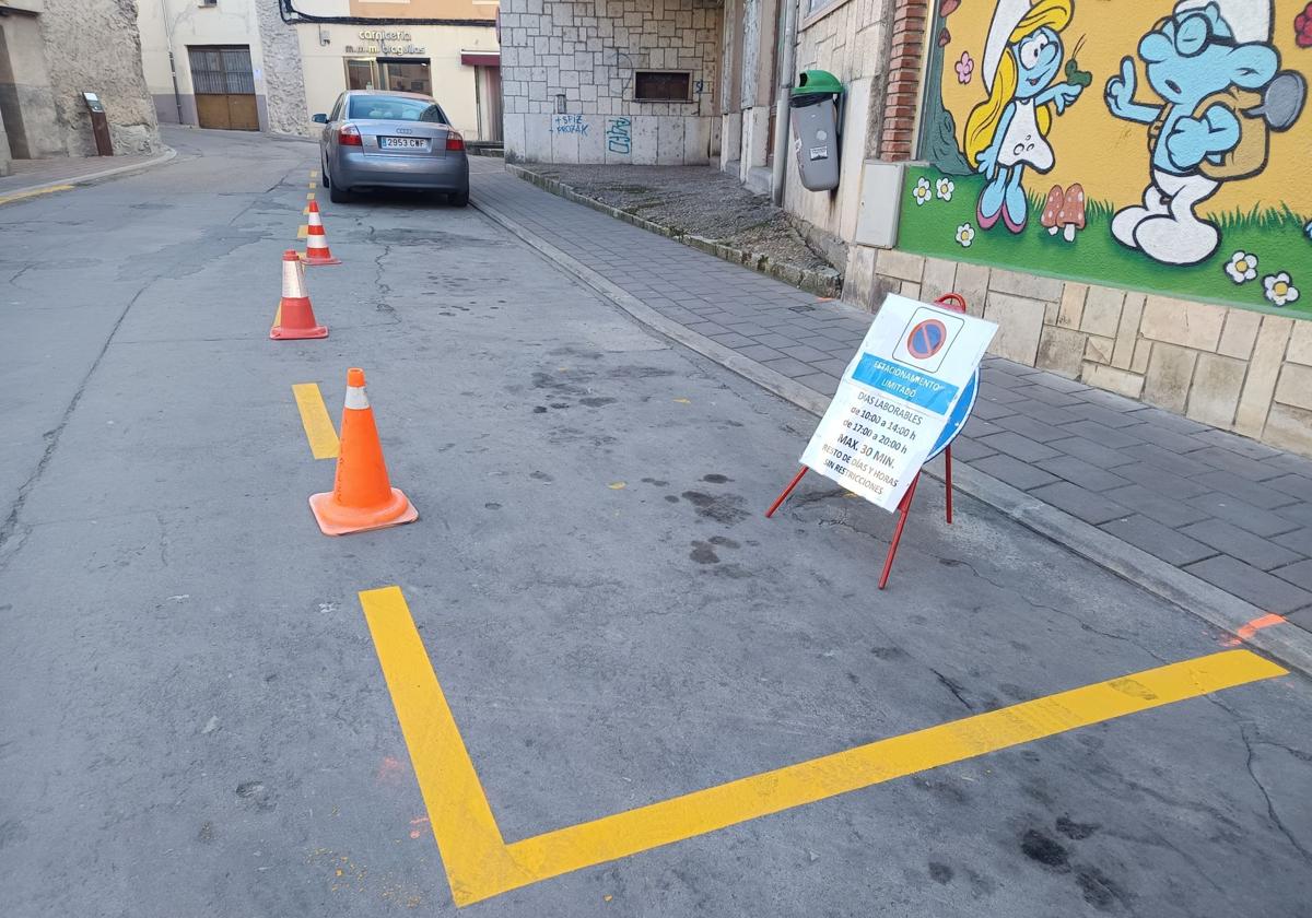 Nueva zona de estacionamiento limitado.