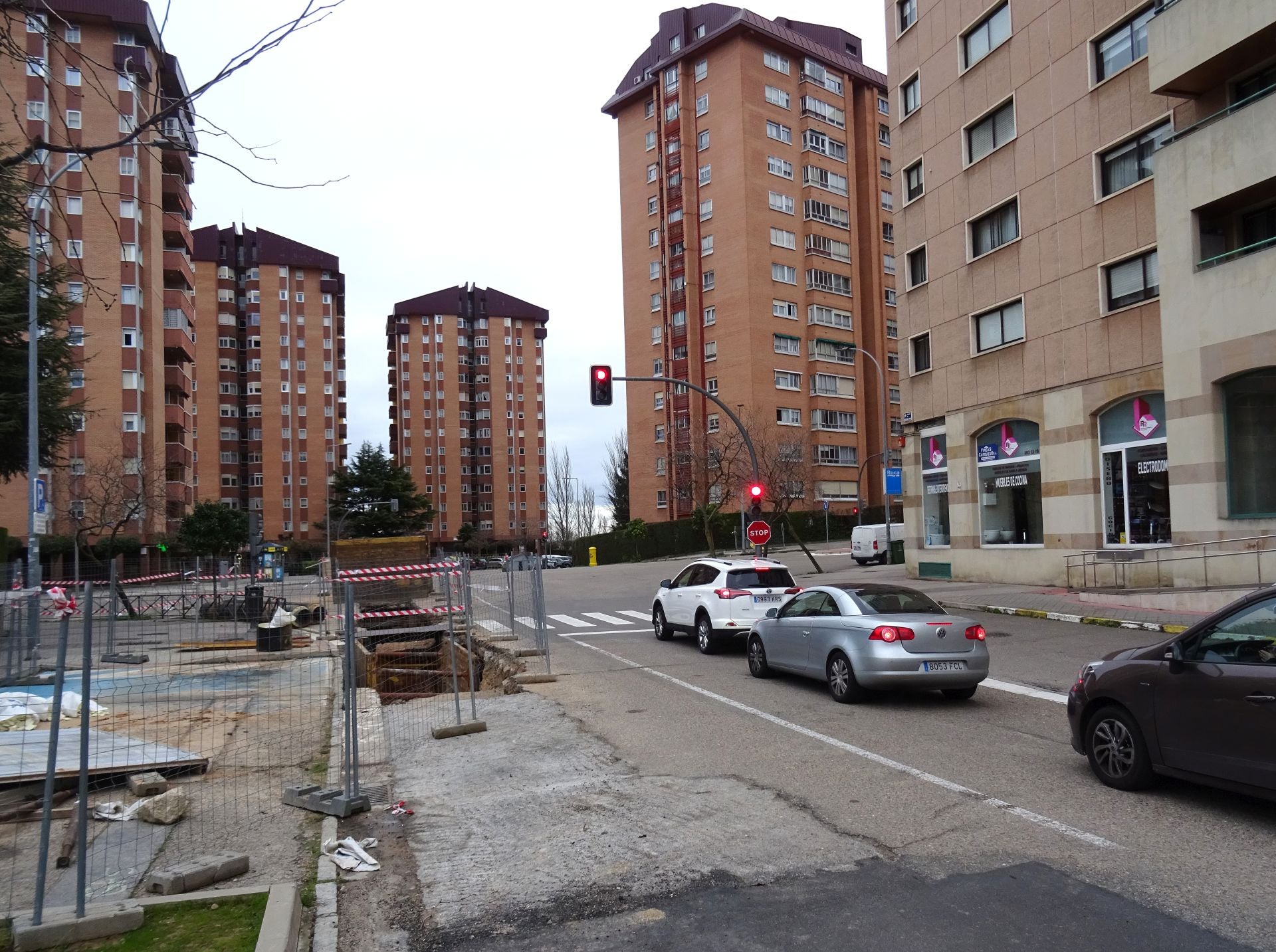 Las imágenes de las obras de la red de calor en Parquesol