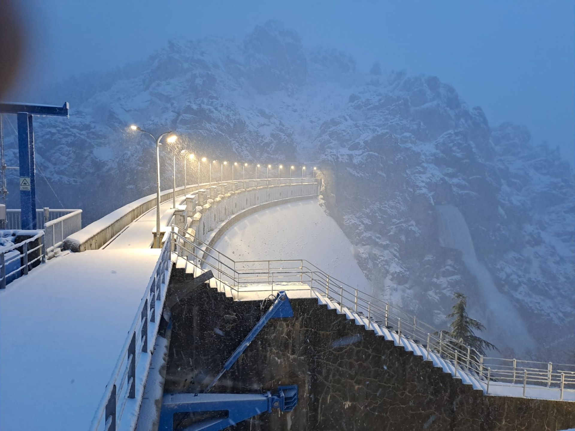 Llega el frente frío con nieve al norte de Palencia