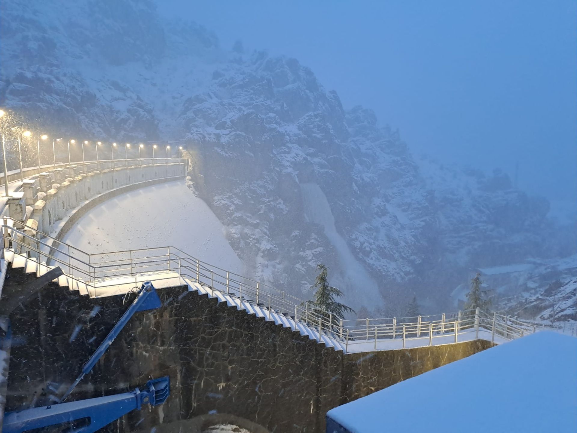 Llega el frente frío con nieve al norte de Palencia